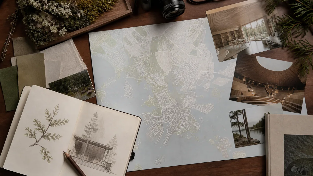 About Eastern Redwood represented in an editorial Helsinki visitor image
