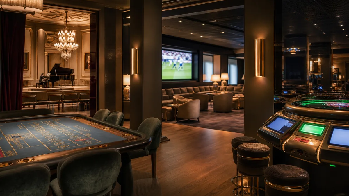 Inside Casino Helsinki represented in an editorial Helsinki visitor image